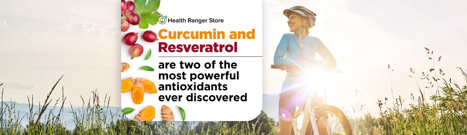 Curcumin and Resveratrol are two of the most powerful Antioxidants ever discovered