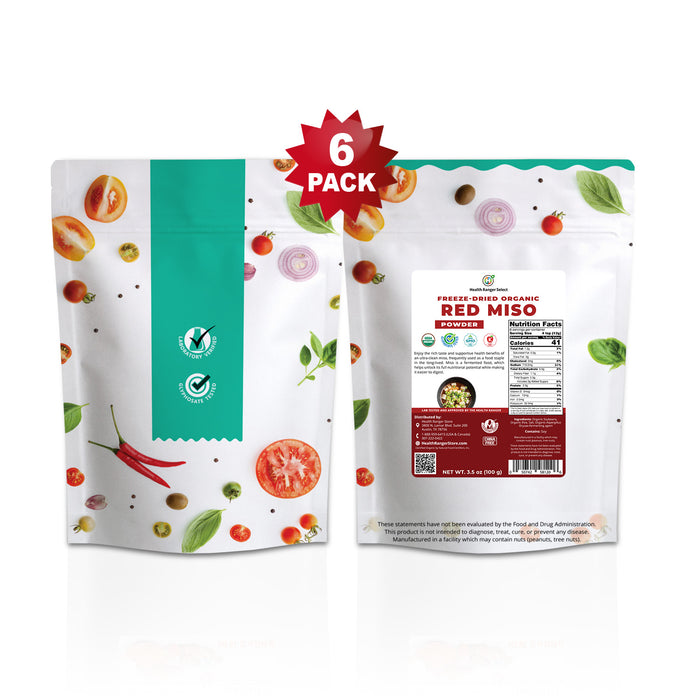 Freeze Dried Organic Red Miso Powder 3.5oz (100g) (6-Pack)
