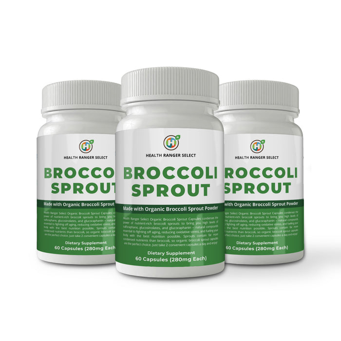Broccoli Sprouts - 60 capsules - with Organic Broccoli Sprout Powder (3-Pack)