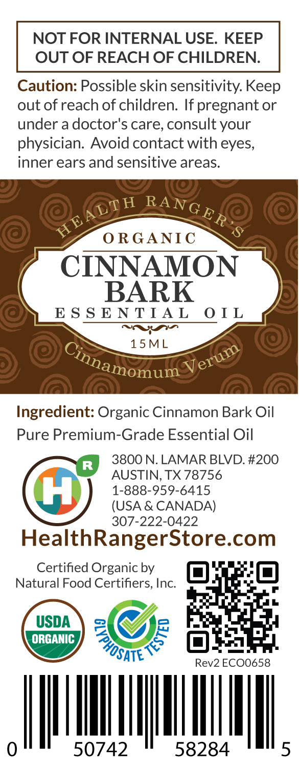 Organic Cinnamon Bark Essential Oil 15ml