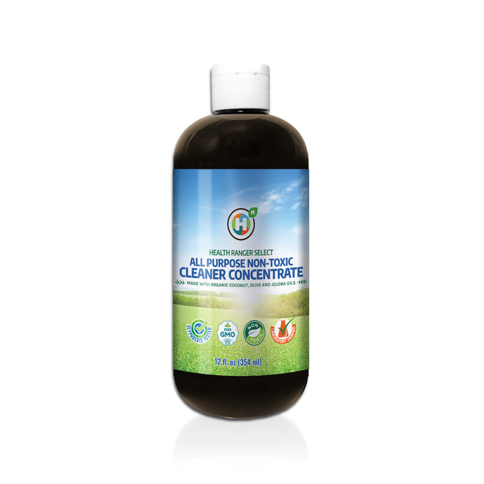 All Purpose Non-Toxic Cleaner Concentrate 12oz (354ml) (Made with Organic Coconut, Olive and Jojoba Oils)