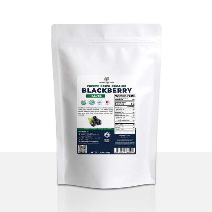 Freeze-Dried Organic Blackberry Halves 2 oz (56g)