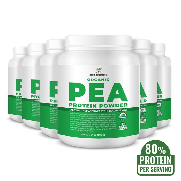 Organic Pea Protein Powder 24 oz (680g) (6-Pack)