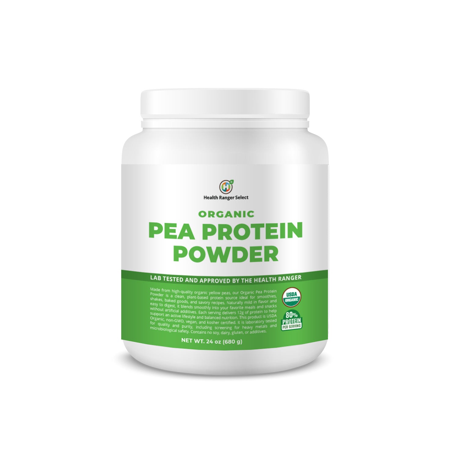 Organic Pea Protein Powder 24 oz (680g)