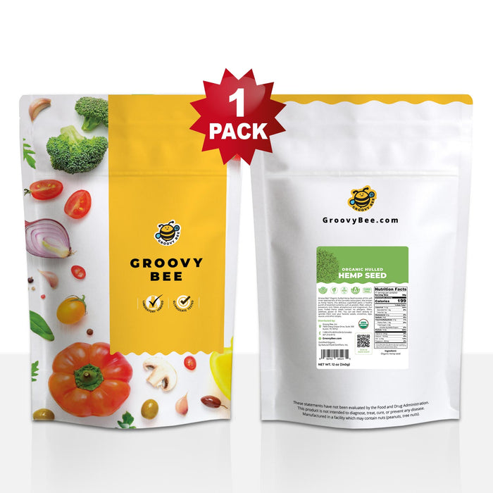 Organic Hulled Hemp Seed 12 oz (340 g)