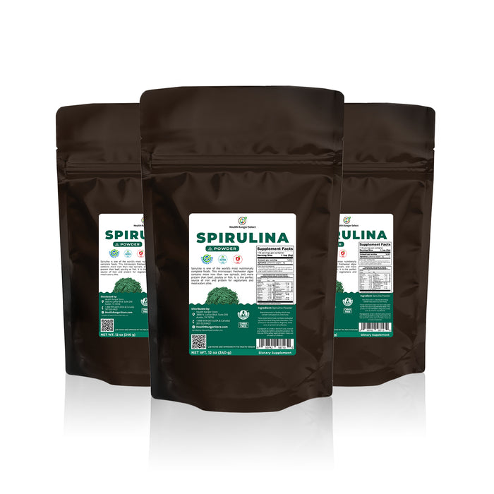 Spirulina Powder 12 oz (340 g) (3-Pack)