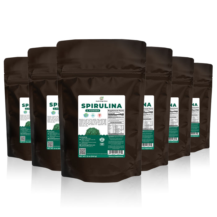 Spirulina Powder 12 oz (340 g) (6-Pack)