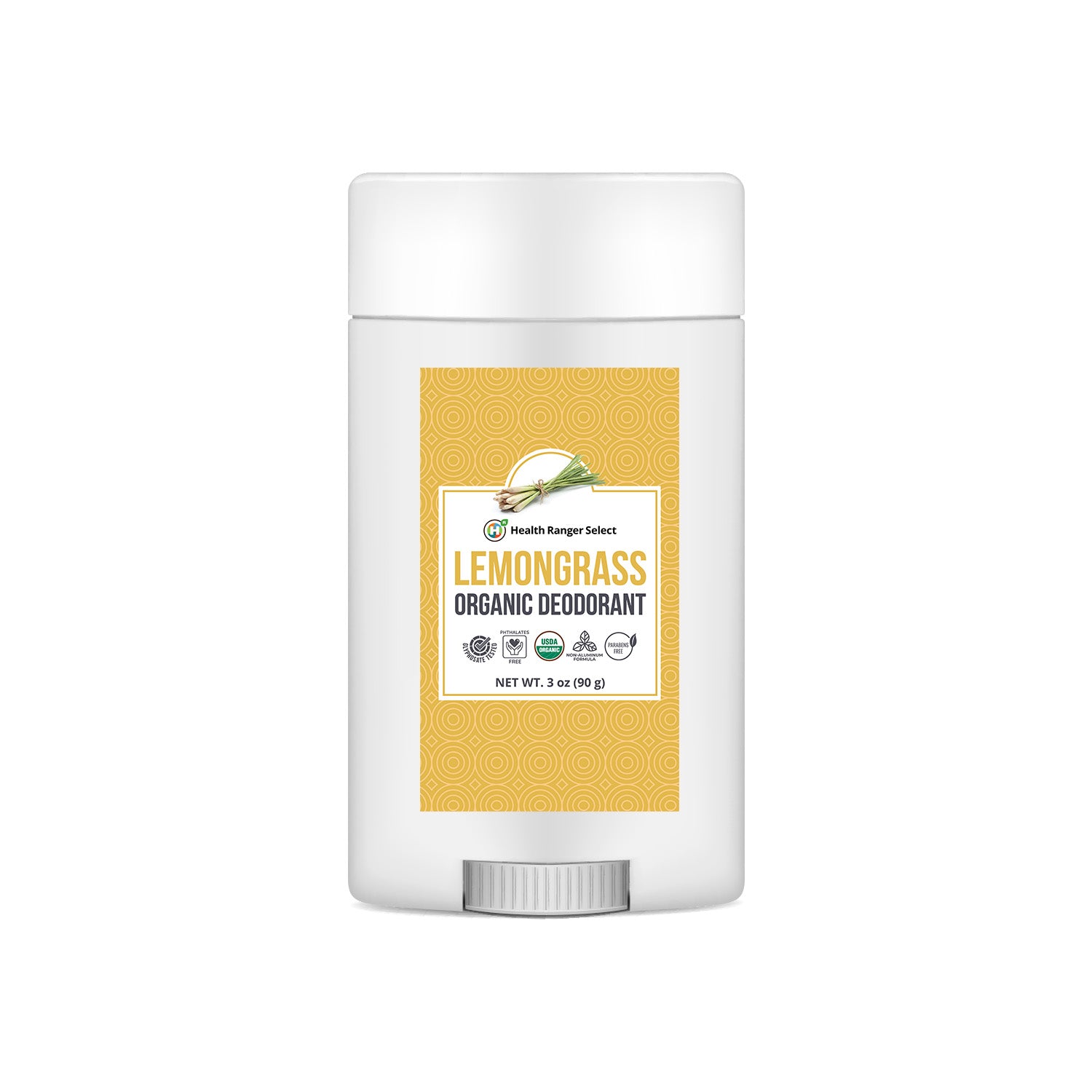 Organic Lemongrass Deodorant 3oz (90g)