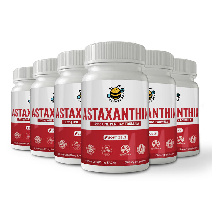 Astaxanthin 50 Softgels 12mg (6-Pack)