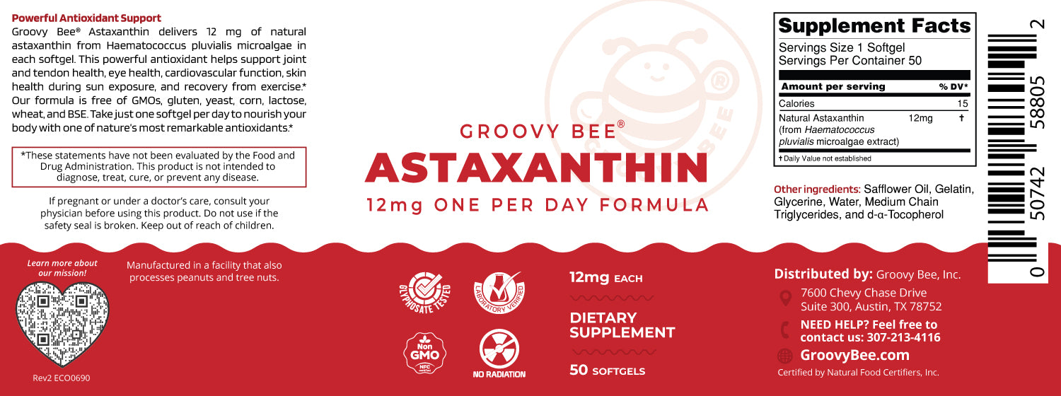 Astaxanthin 50 Softgels 12mg