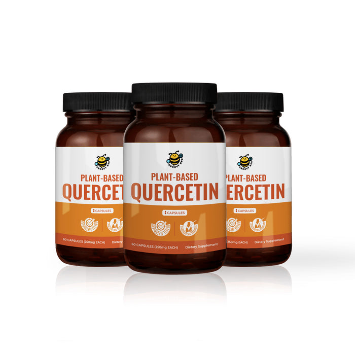 Plant-Based Quercetin 250 mg Each 60 Caps (3-Pack)