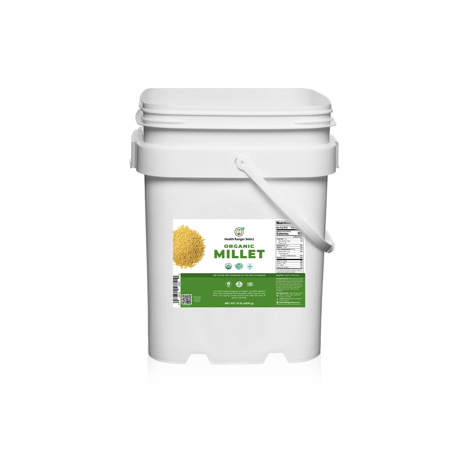 Mega Bucket Organic Millet (10LB, 4535g)