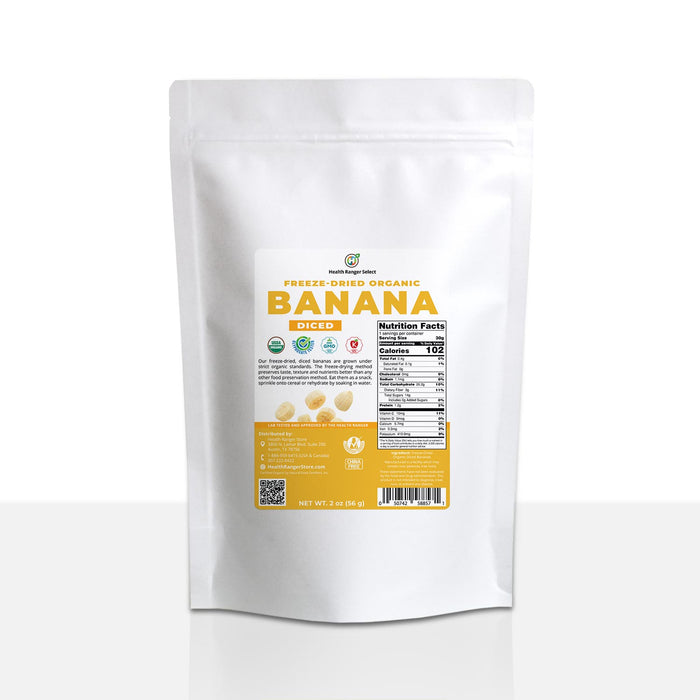 Freeze-Dried Organic Banana 2oz (56g)