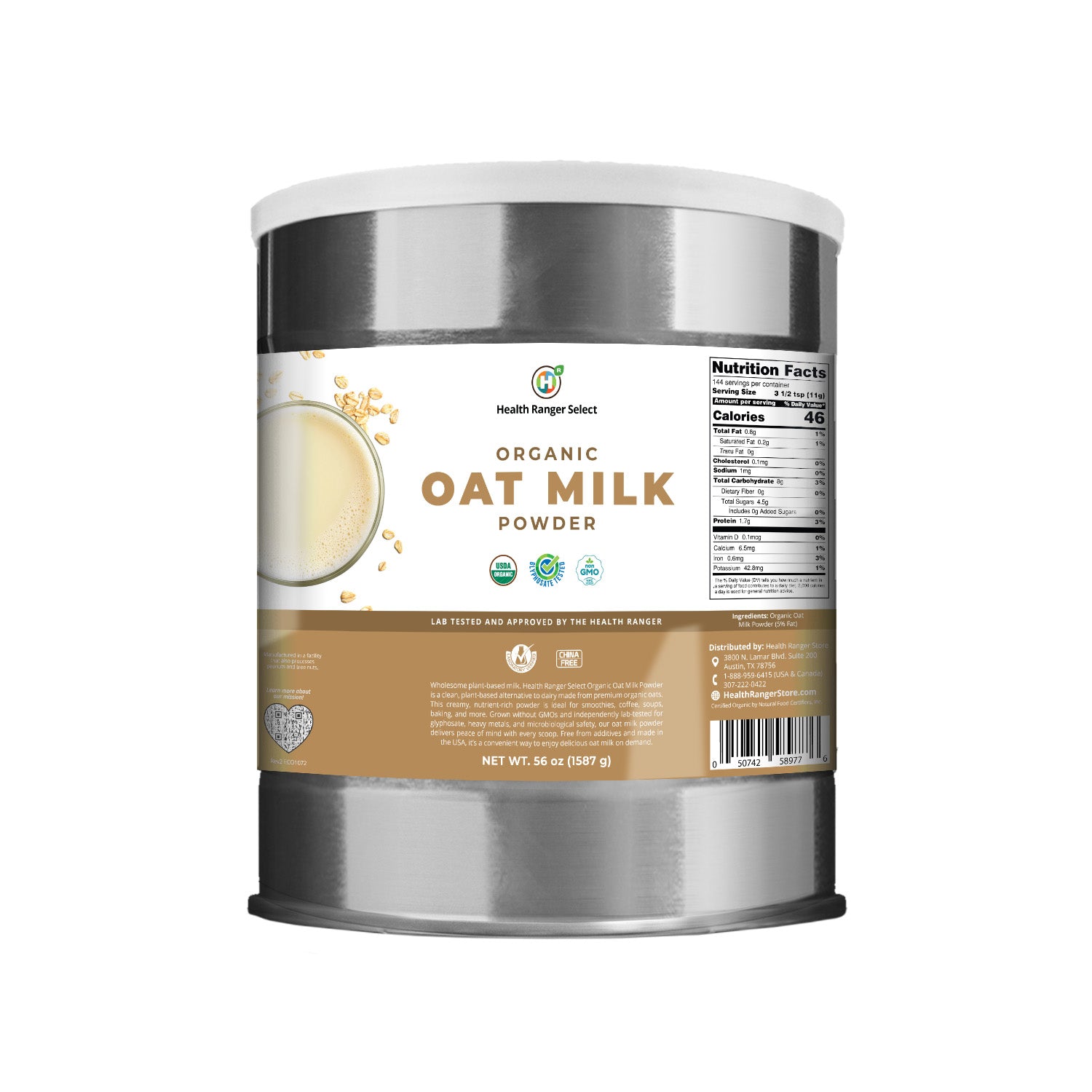 Organic Oat Milk Powder 56 oz (