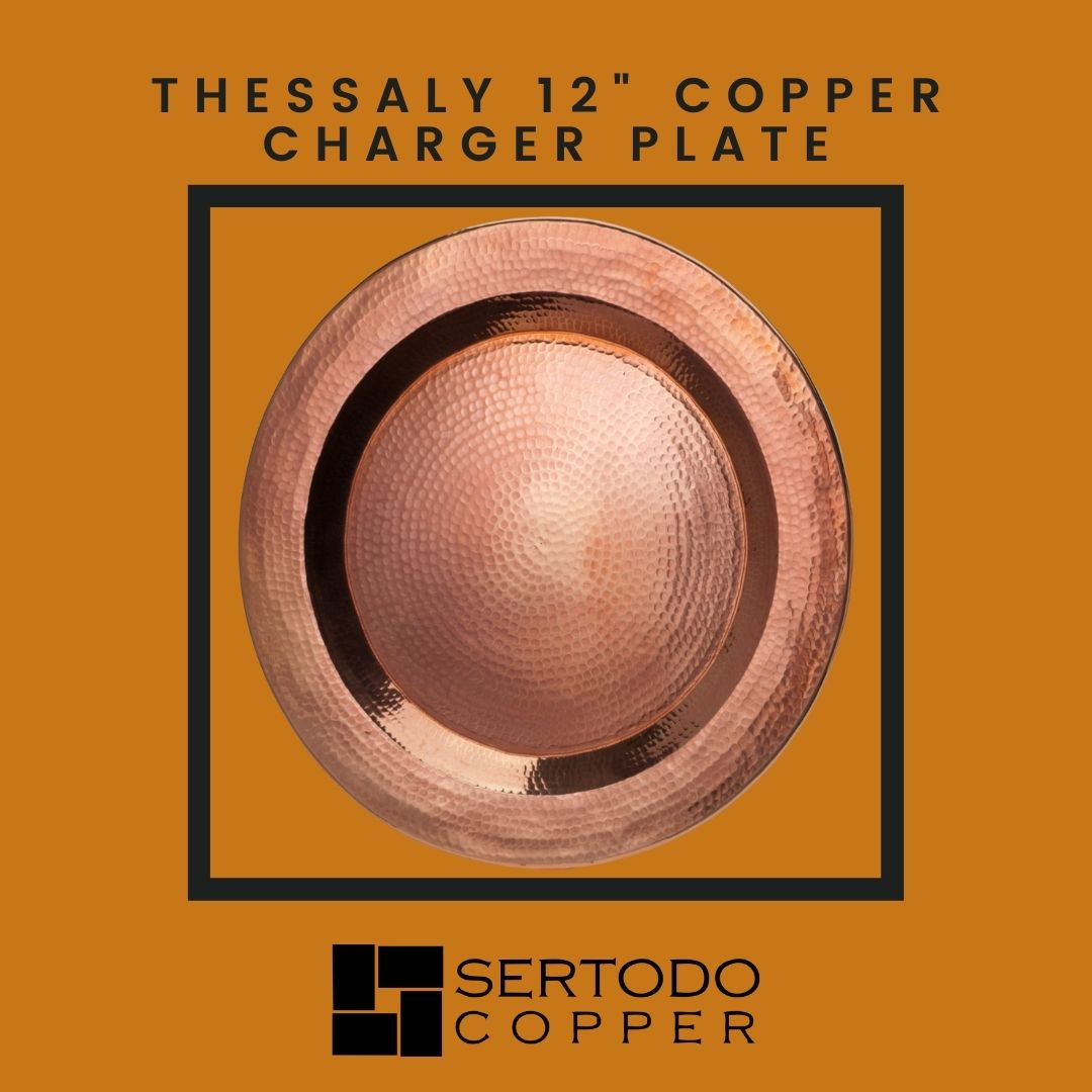 Thessaly 12 Inch Copper Charger Plate