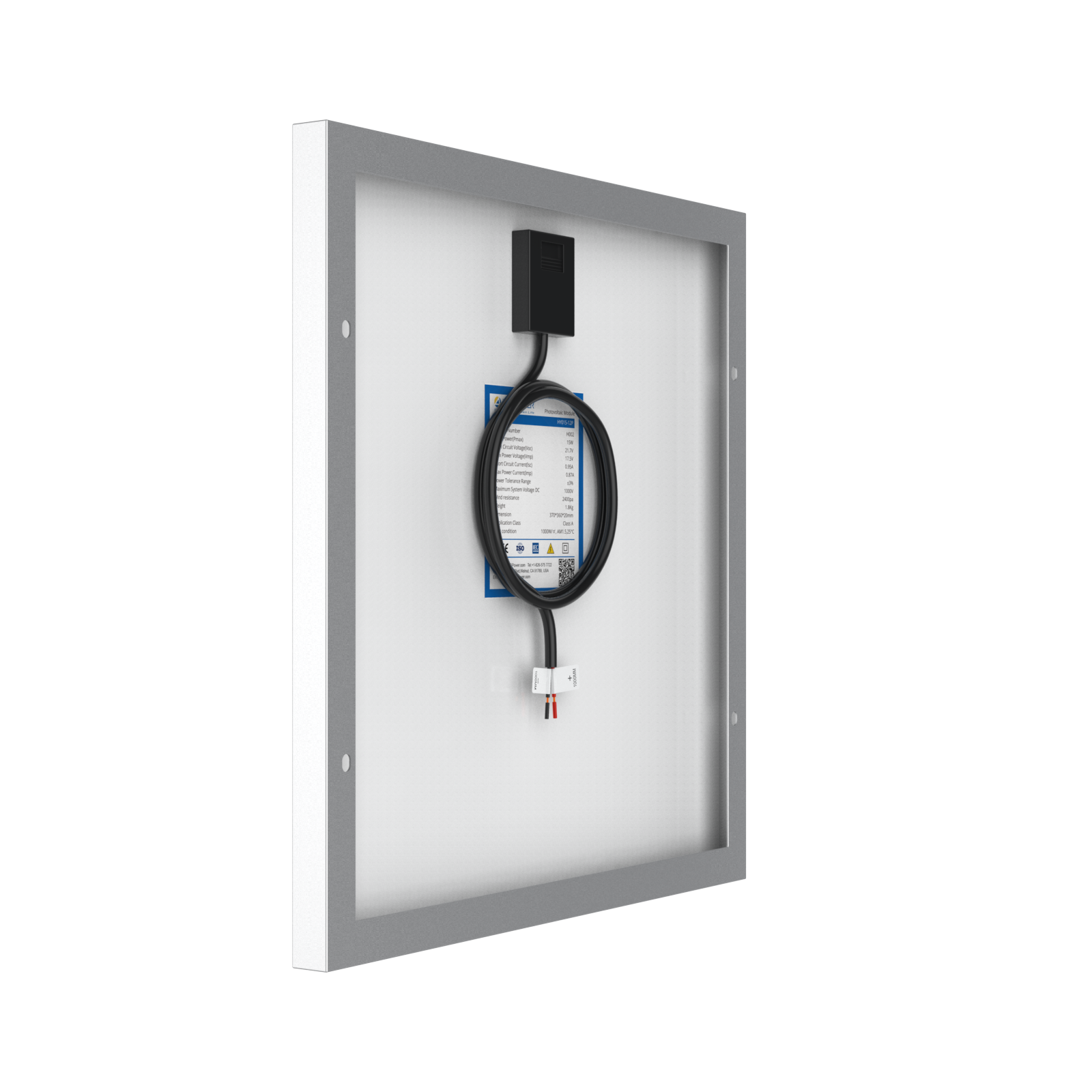 15 Watt 12 Volt Polycrystalline Solar Panel