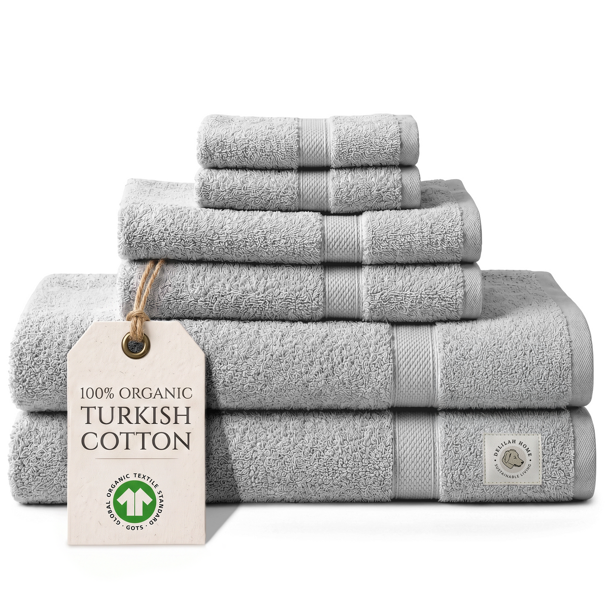 100% Organic Cotton Bath Towels Collection