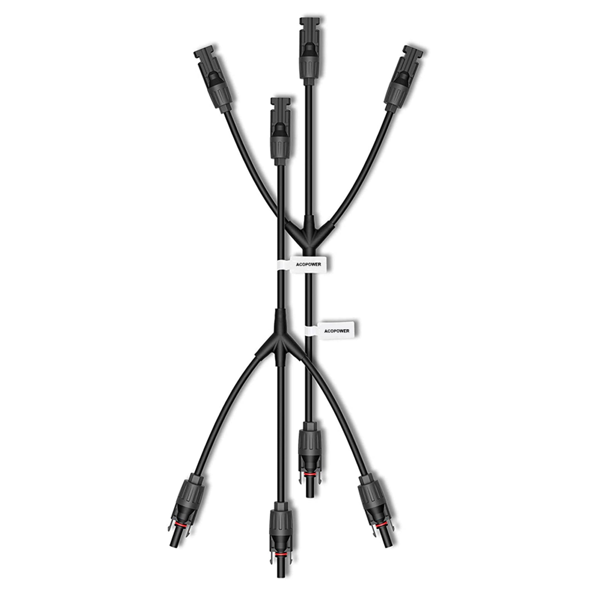Solar Connectors M Branch Parallel Adapter Cable MMMF+FFFM Pair