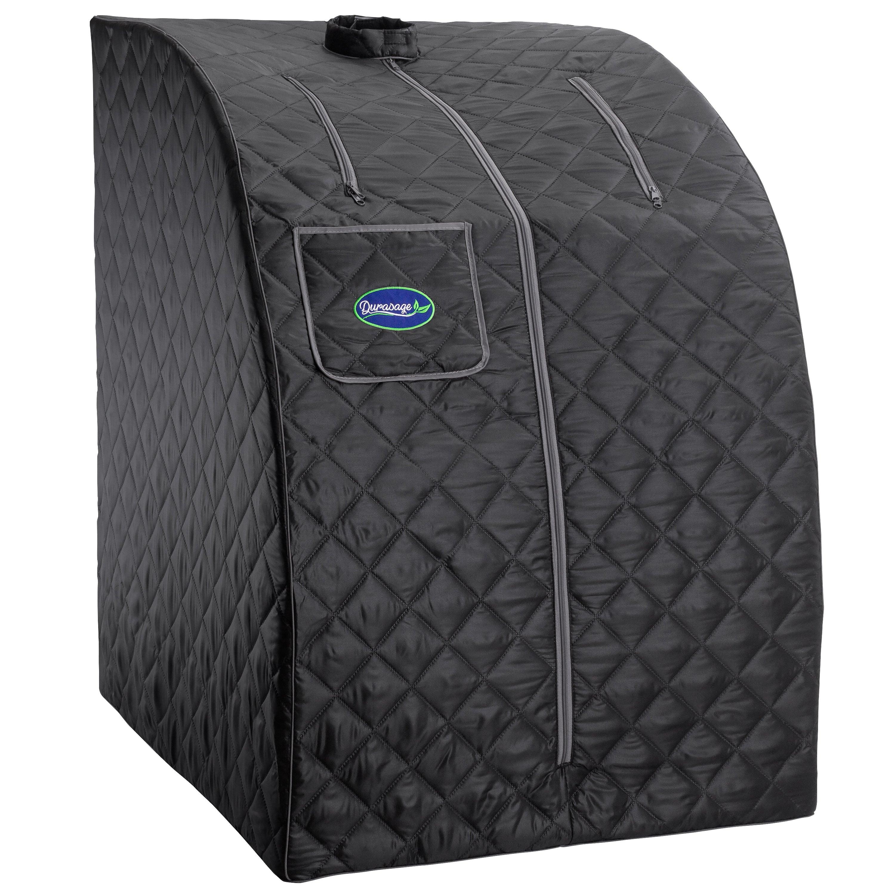 Personal Steam Sauna for Weight Loss, Detox & Relaxation at Home, Chair Included - (Black)