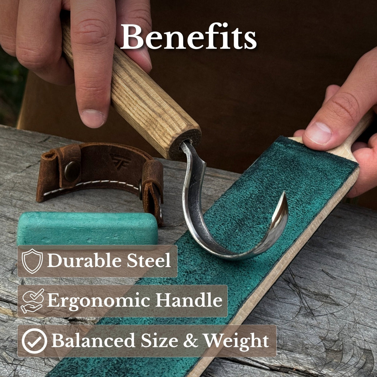 3-Piece Carving Knife Set for Spoon Carving