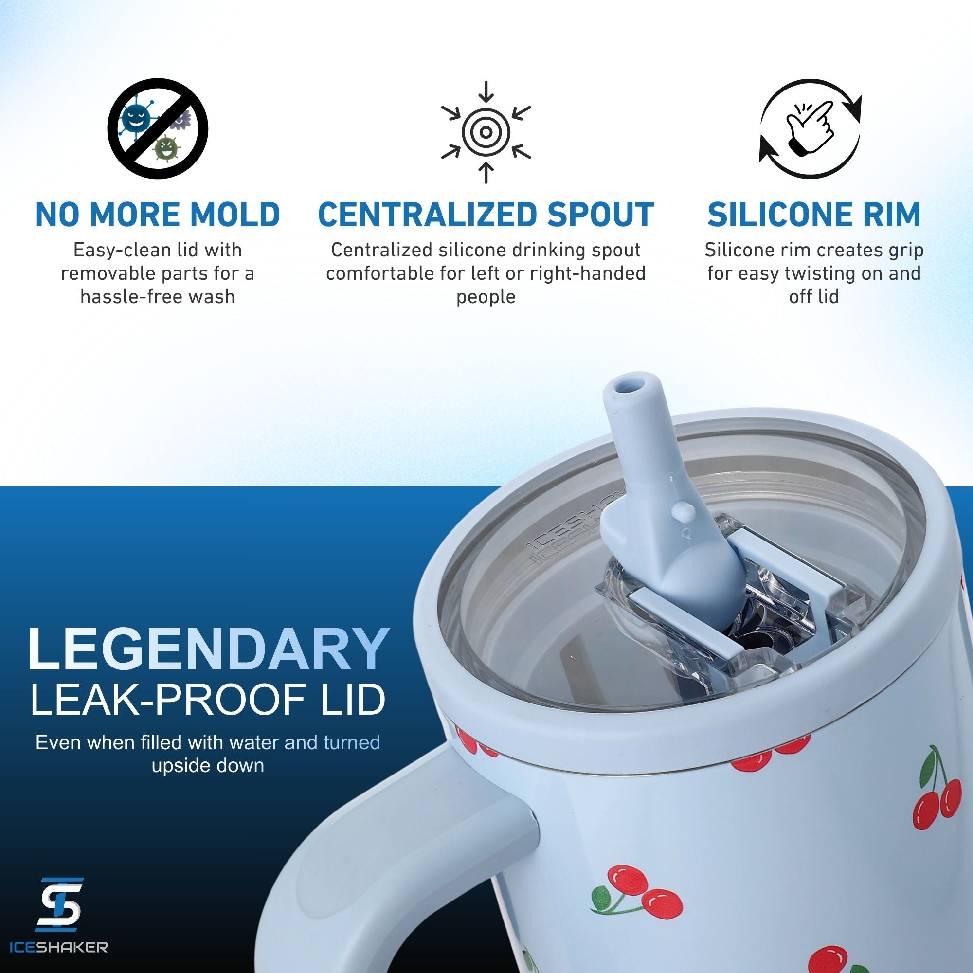 Ice Shaker Legend Series Stainless Steel Shaker Bottles
