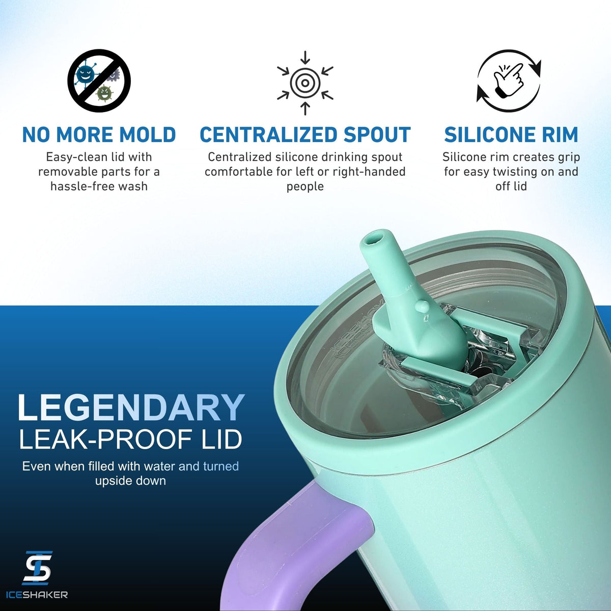 Ice Shaker Legend Series Stainless Steel Shaker Bottles