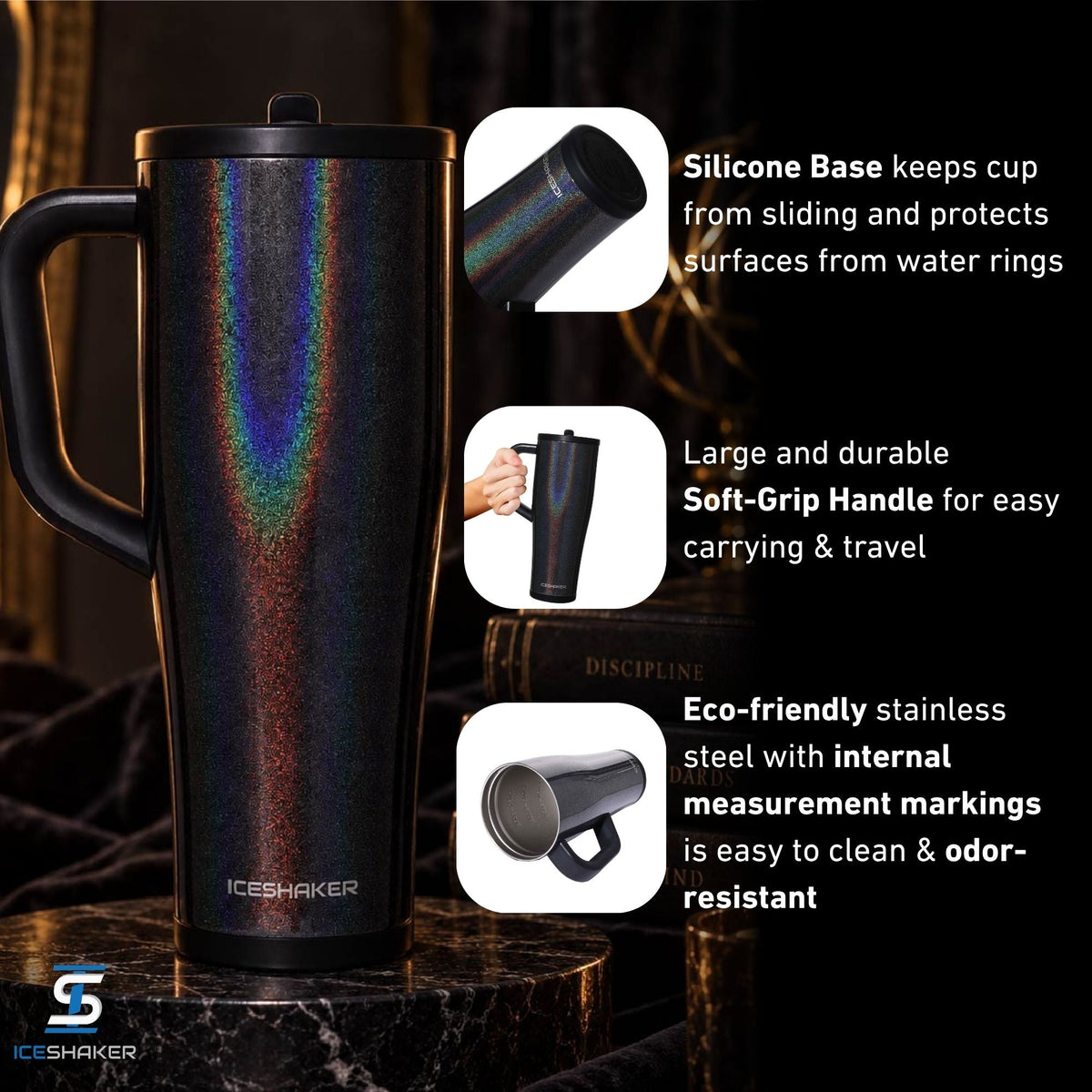 Ice Shaker Legend Series Stainless Steel Shaker Bottles