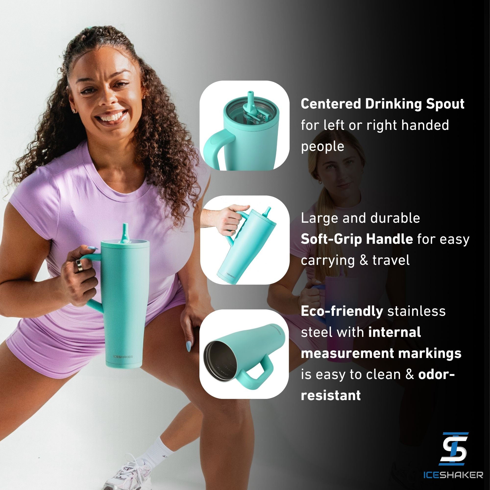 Ice Shaker Legend Series Stainless Steel Shaker Bottles