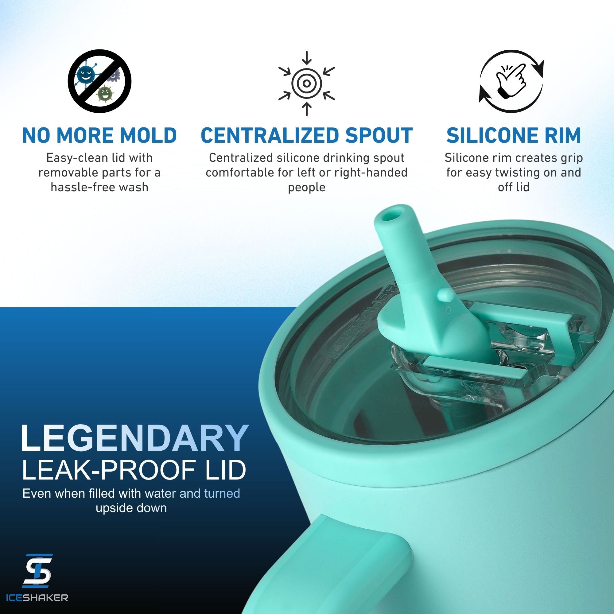 Ice Shaker Legend Series Stainless Steel Shaker Bottles