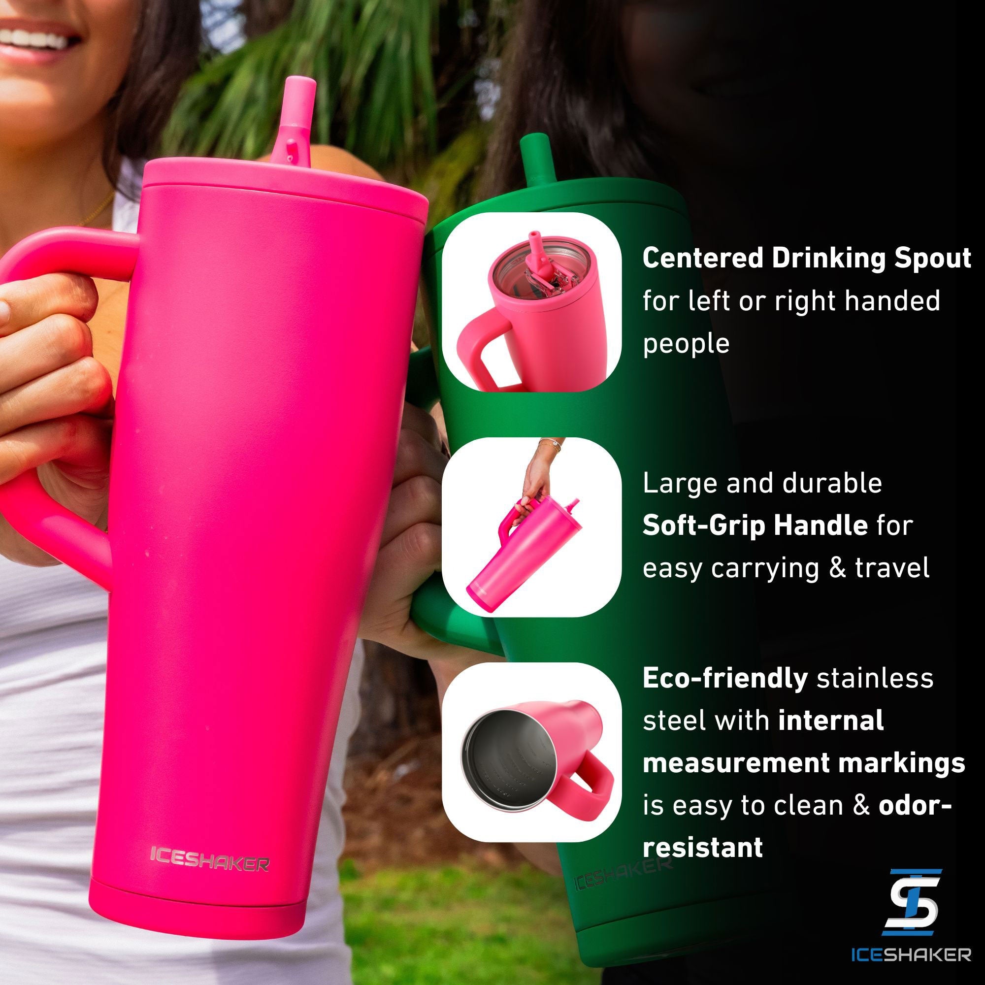 Ice Shaker Legend Series Stainless Steel Shaker Bottles