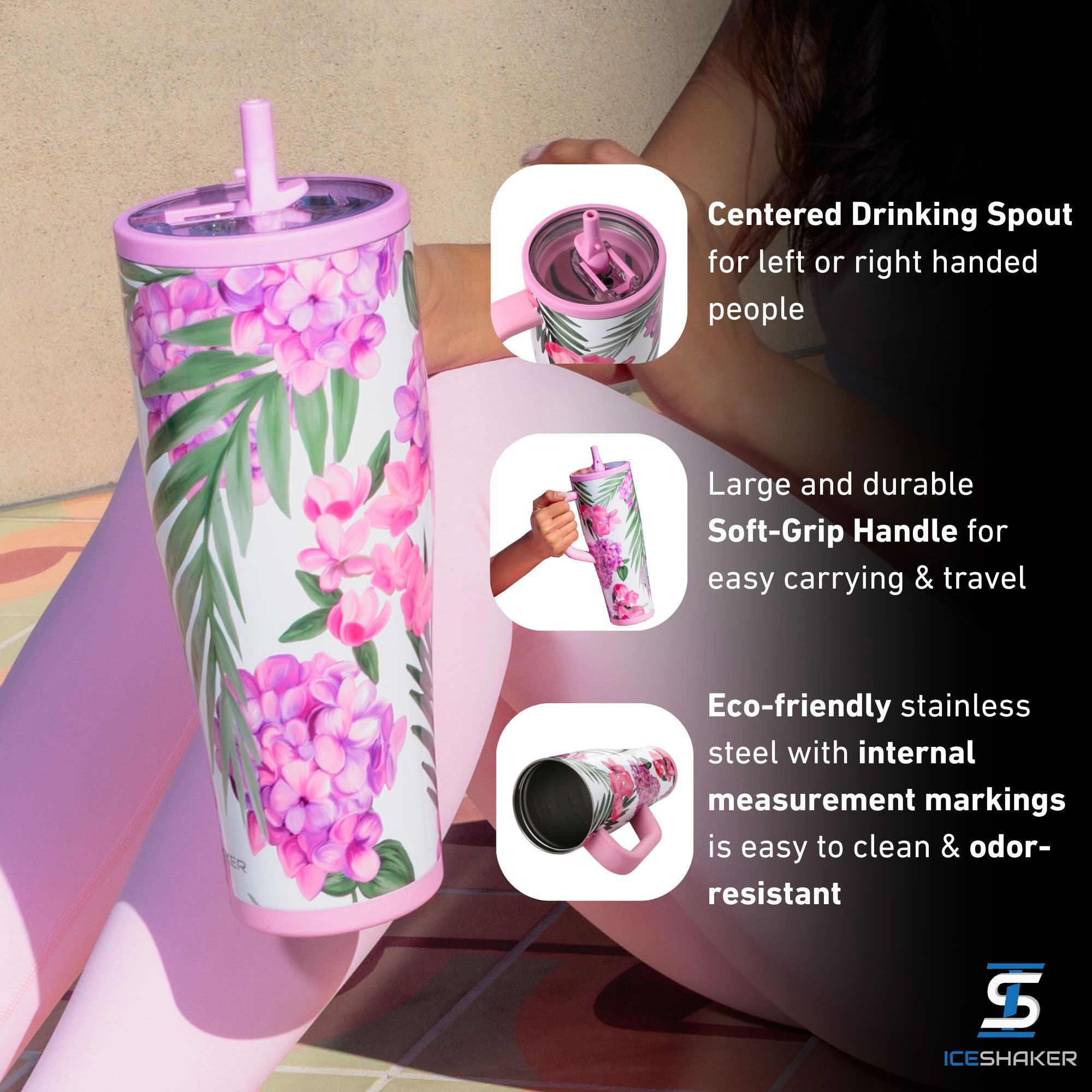 Ice Shaker Legend Series Stainless Steel Shaker Bottles