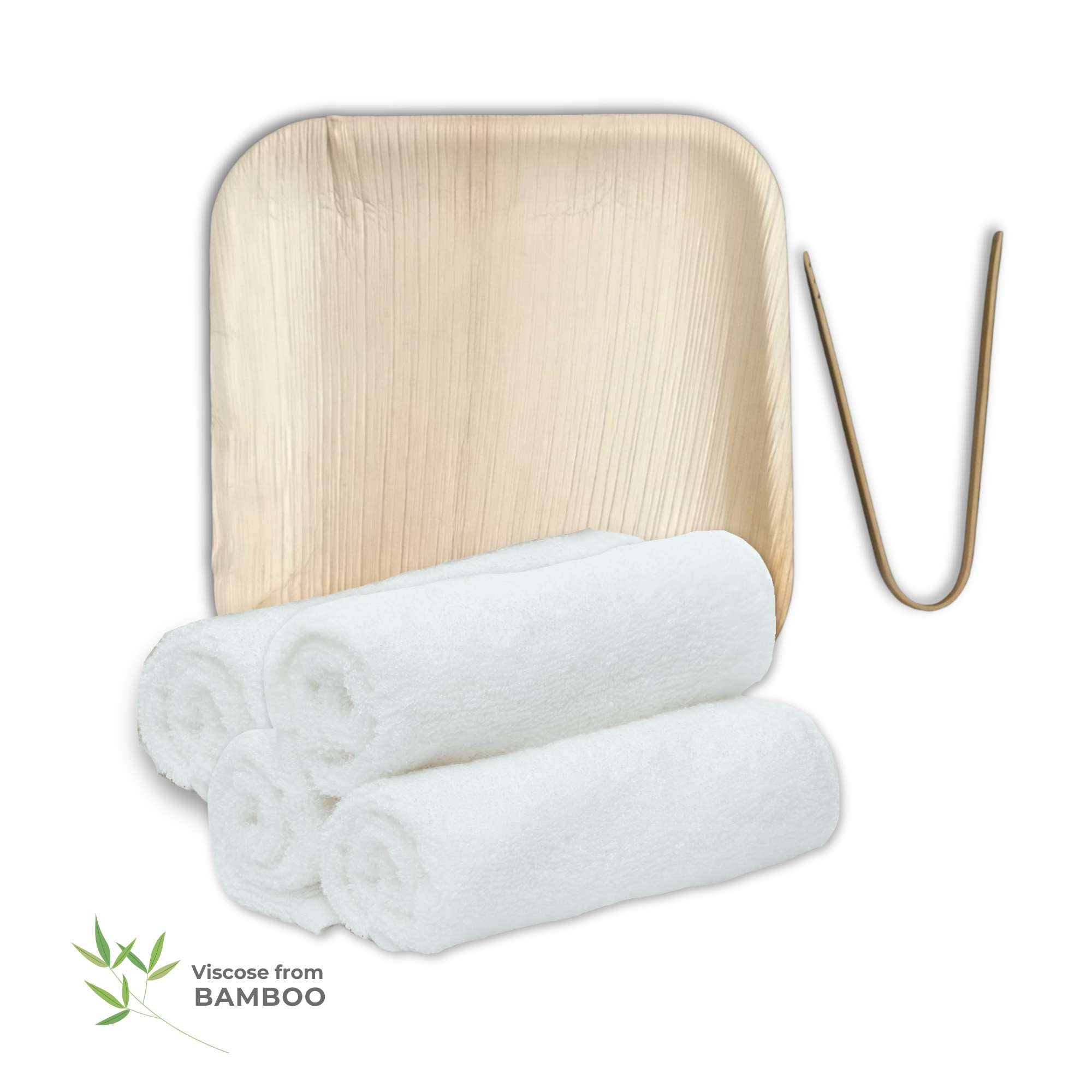 Bamboo Refresh Facial and Fingertip 4pc Towel Set