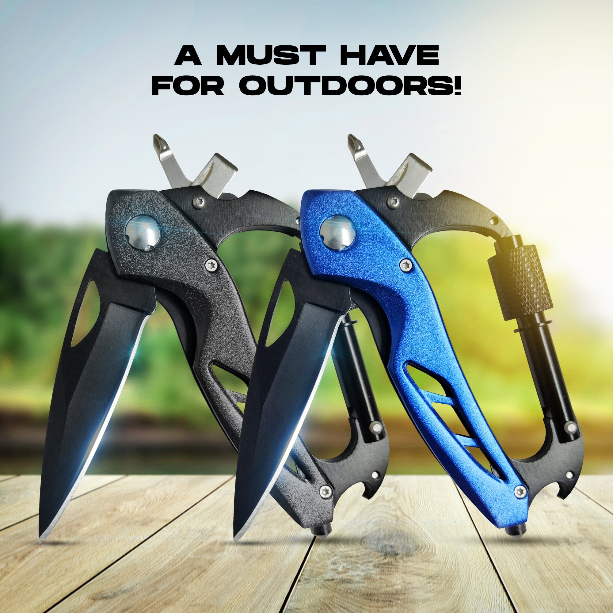 2-Pack Carabiner Knives