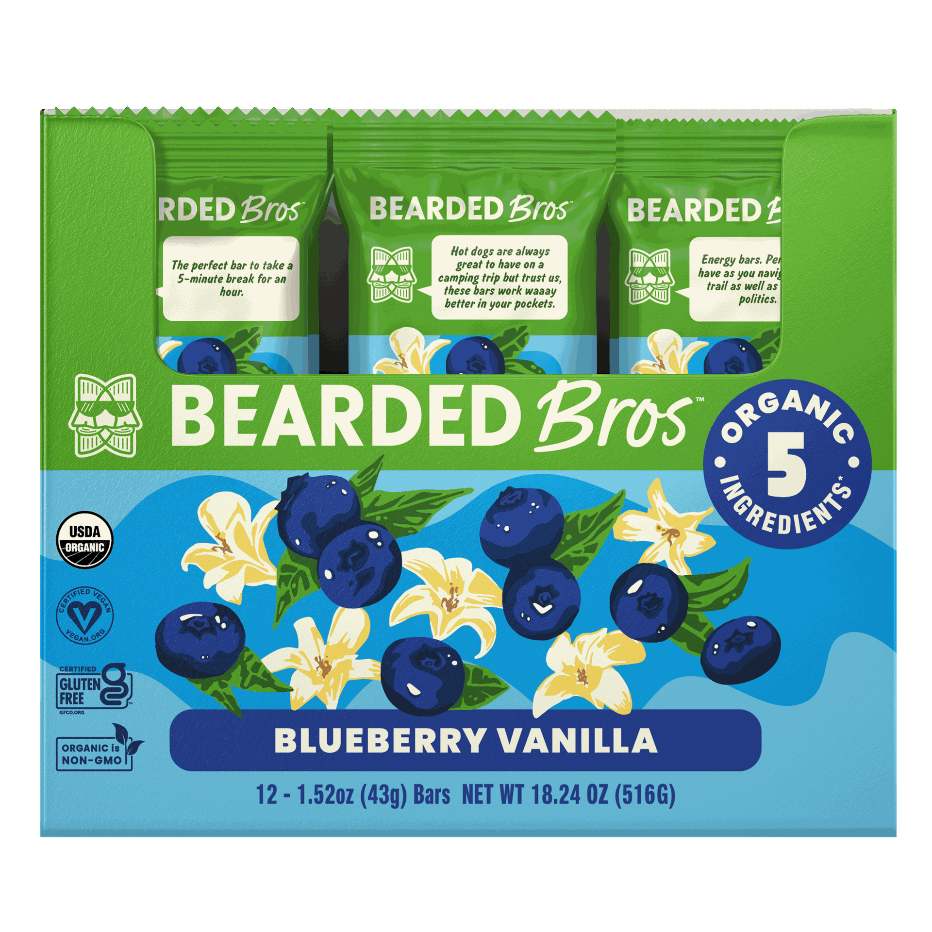 Bodacious Blueberry Energy Bars (12 Pack)