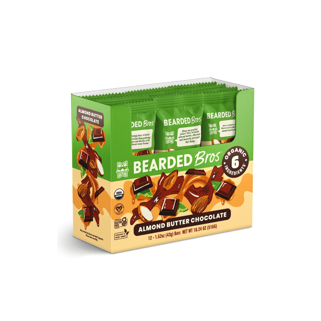Awesome Almond Butter Chocolate Energy Bars (12 Pack)