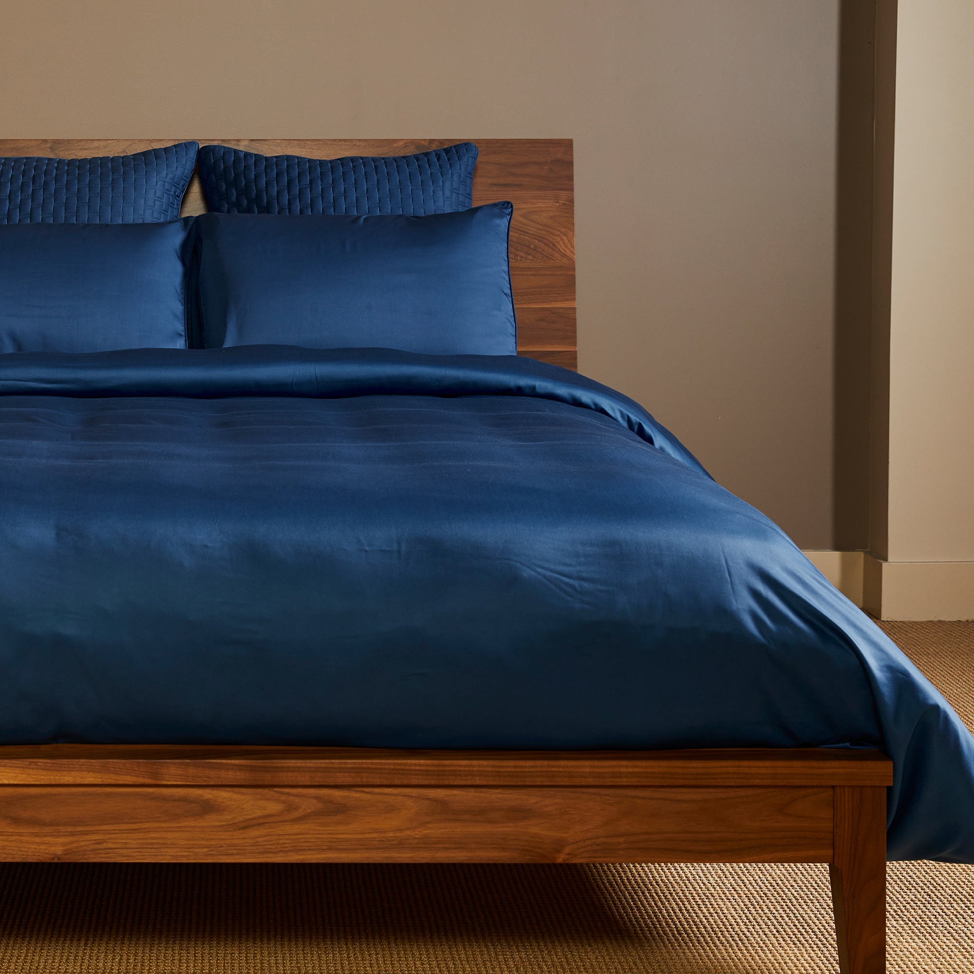 Cooling Bamboo Duvet Cover Set - 100% Viscose from Bamboo - 3pc - Indigo