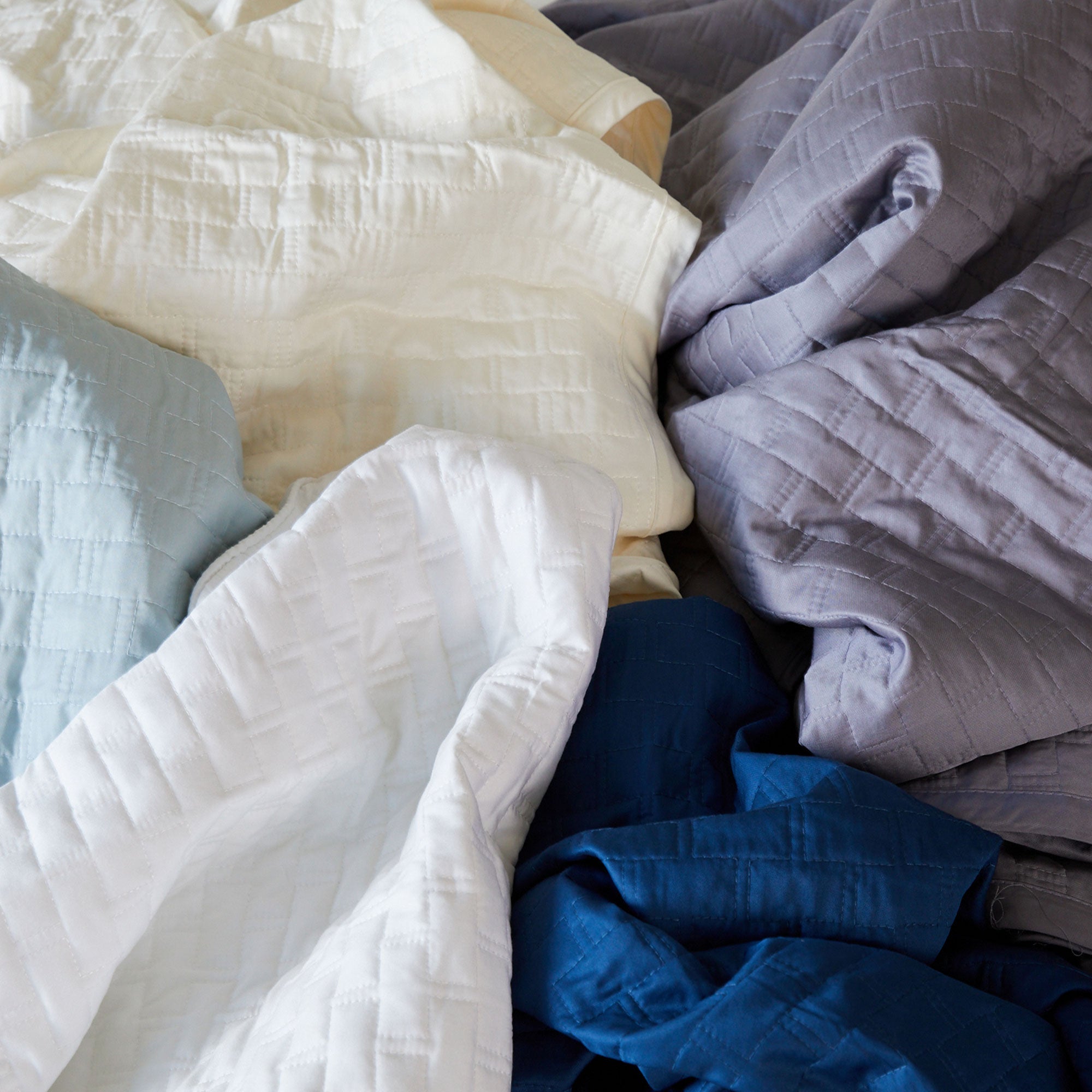 Bamboo Quilted Euro Sham 1 Piece - Indigo