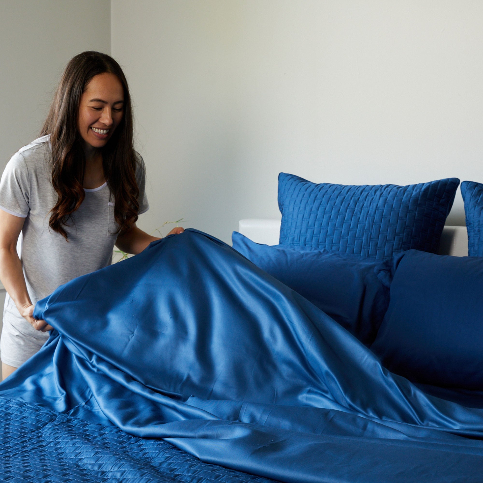 Bamboo Bed Sheet Set - Indigo
