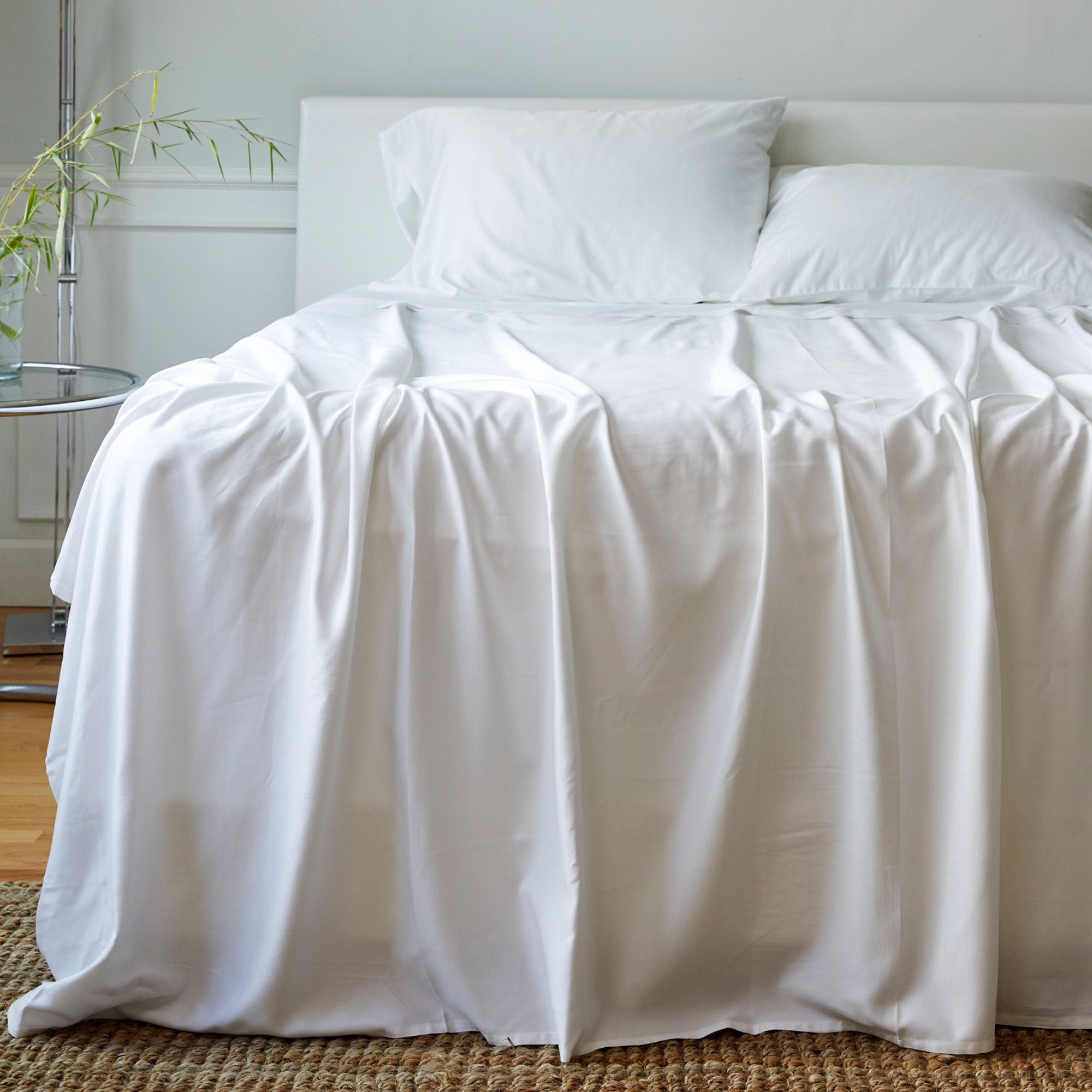 Bamboo Bed Sheet Set - White