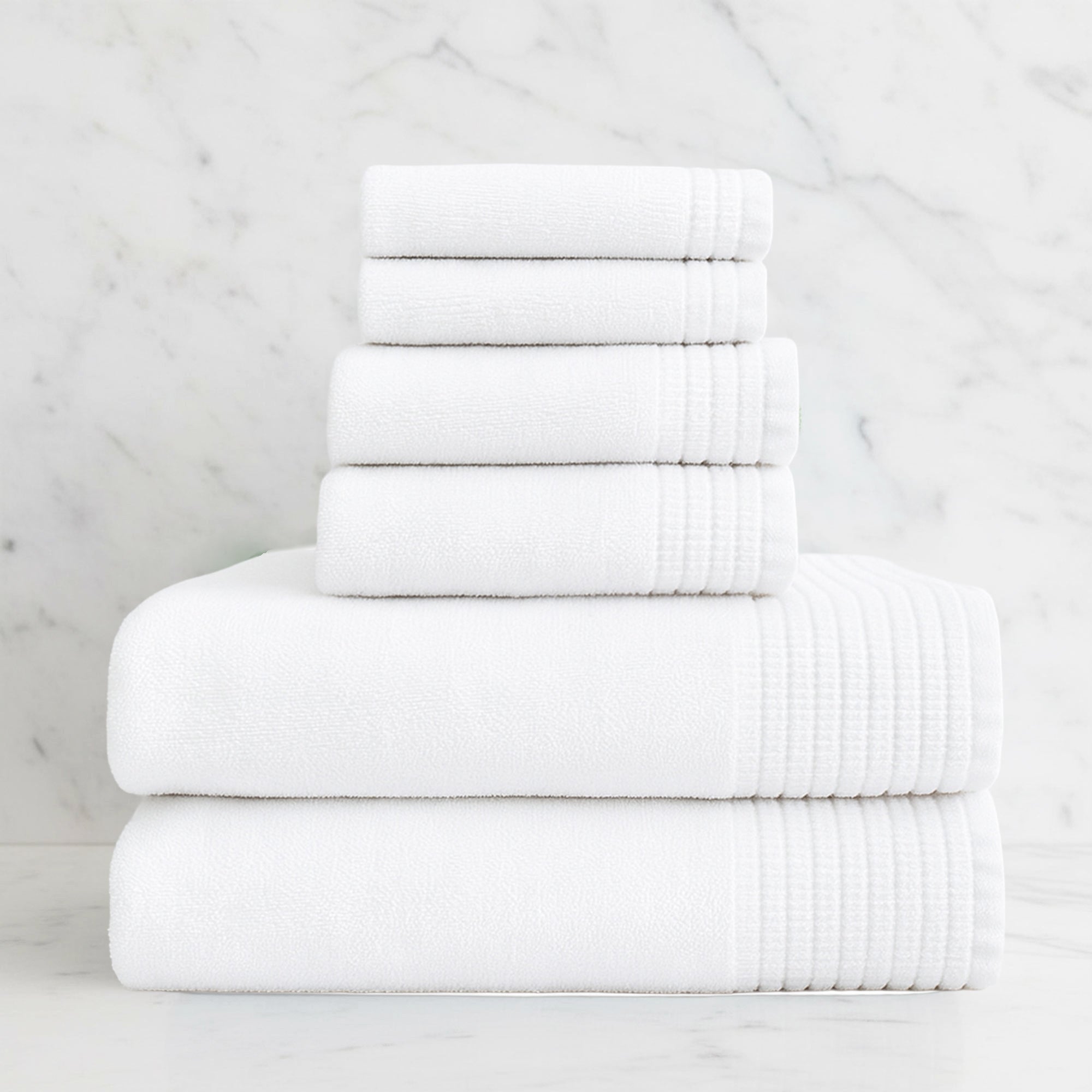 Bamboo 6 Piece Spa Towel Set – Cloud