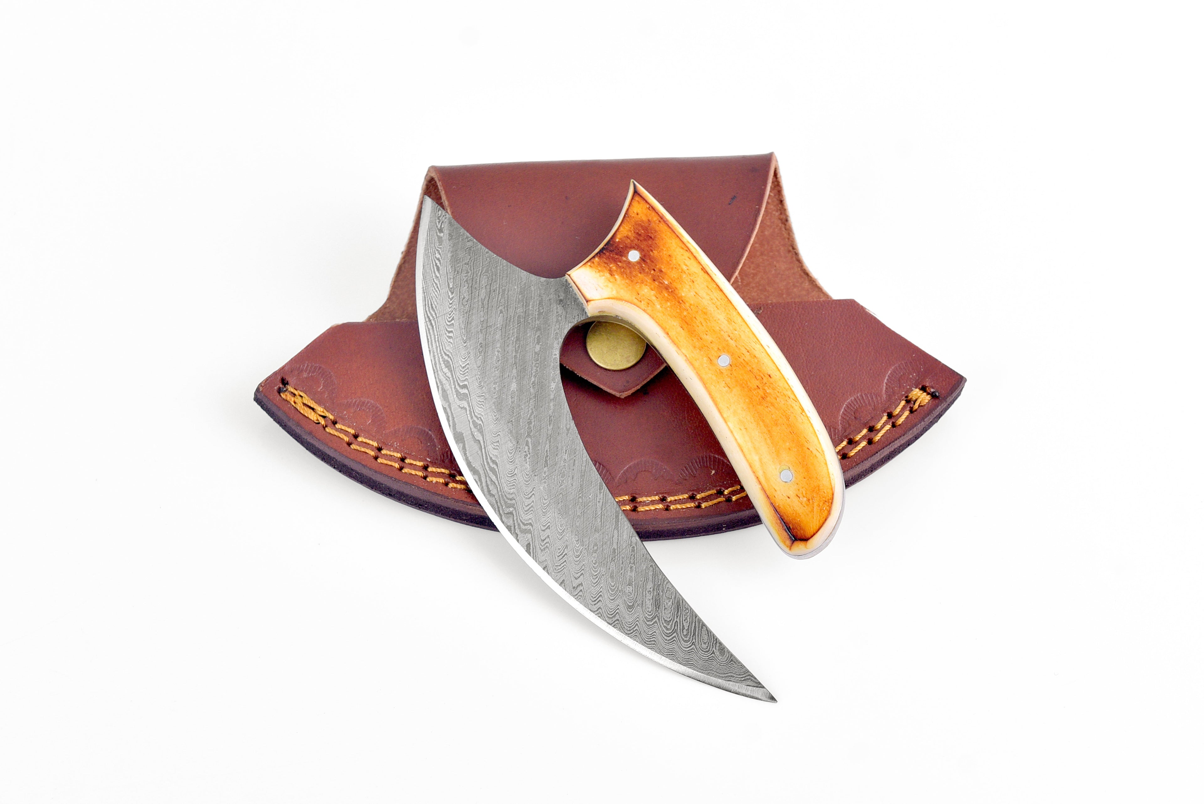 Damascus Steel Burnt Bone TK-103