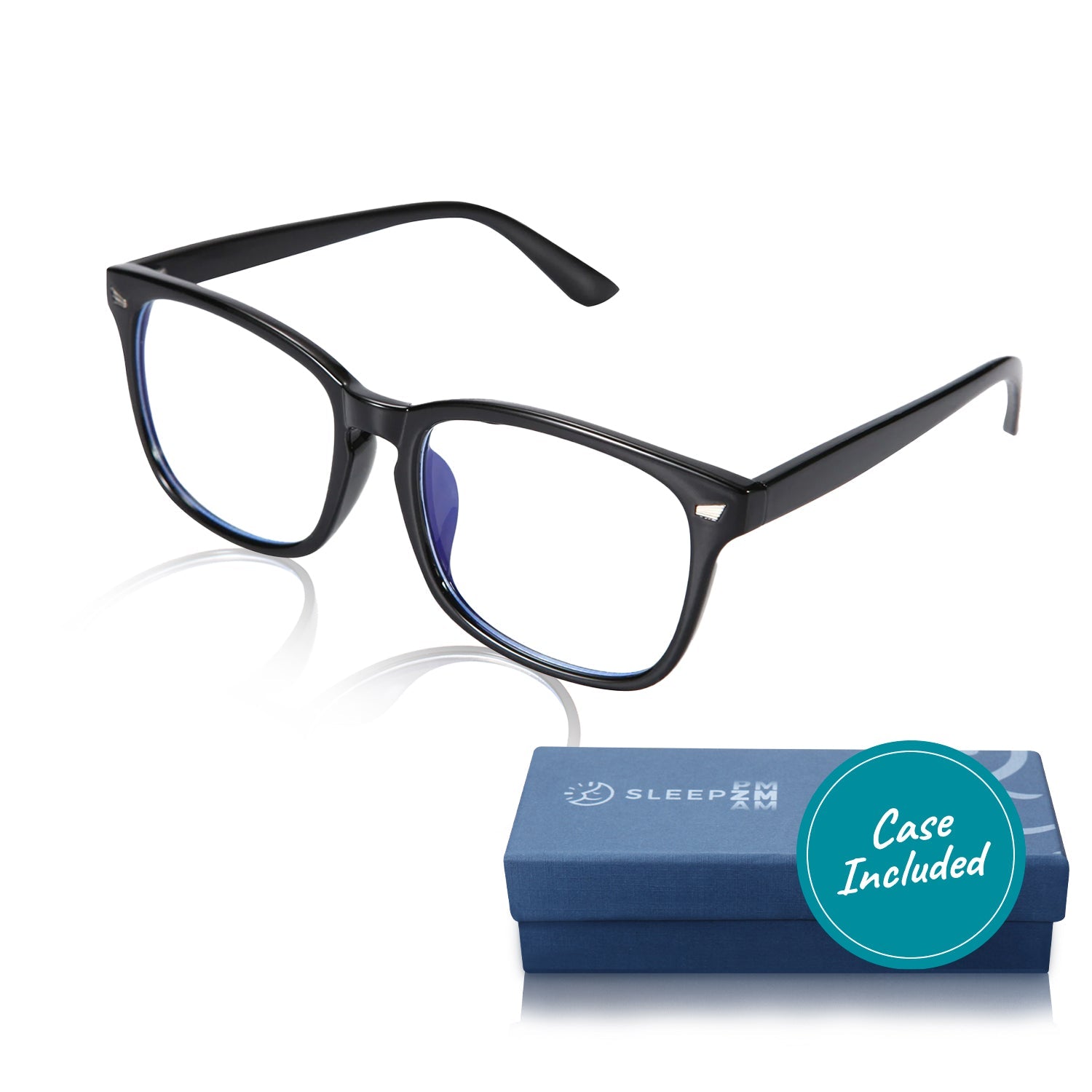 Daytime Wayfarer Blue Light Reading Glasses - Black 1.5x