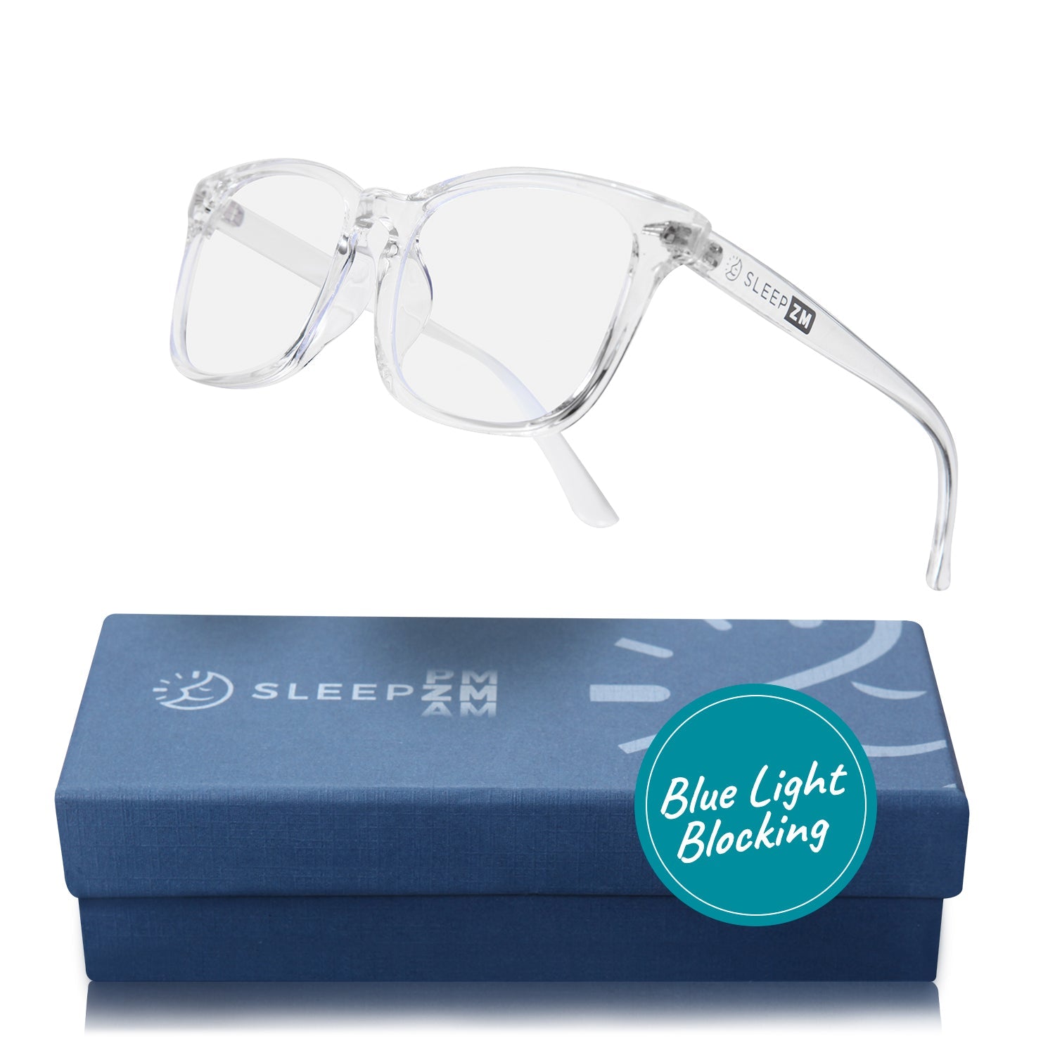 Daytime Wayfarer Blue Light Computer Glasses - Crystal