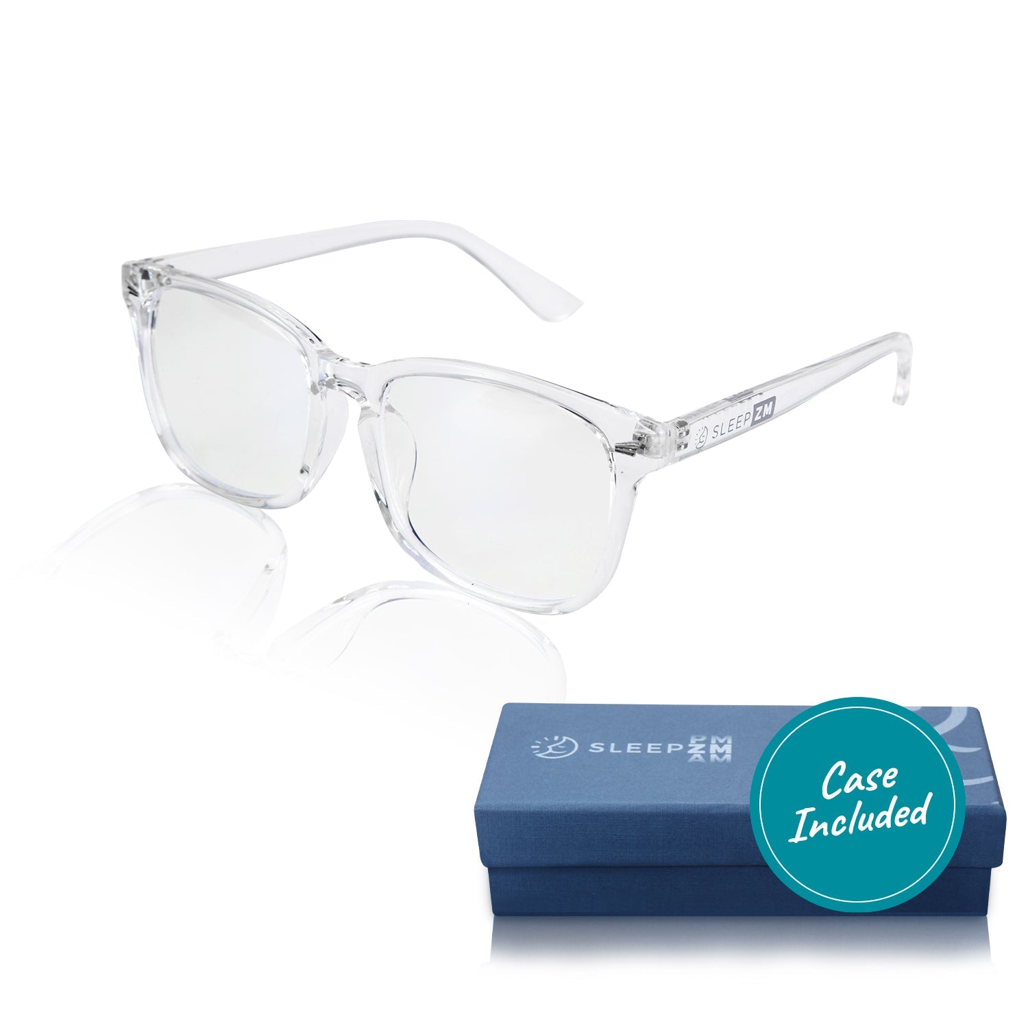 Daytime Wayfarer Blue Light Computer Glasses - Crystal