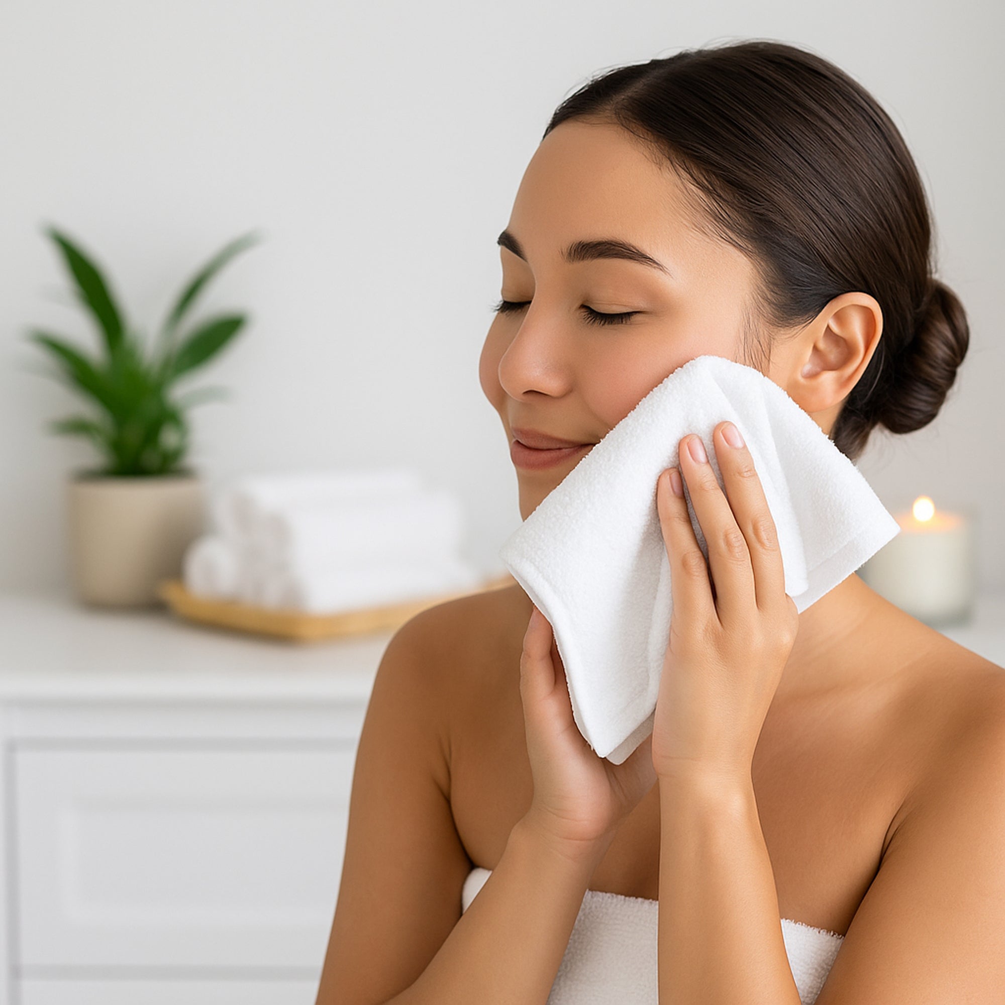 Bamboo Refresh Facial and Fingertip 4pc Towel Set