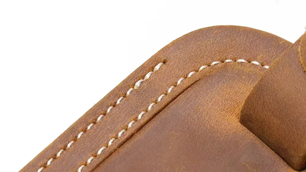 Full Grain Leather Luggage Tag