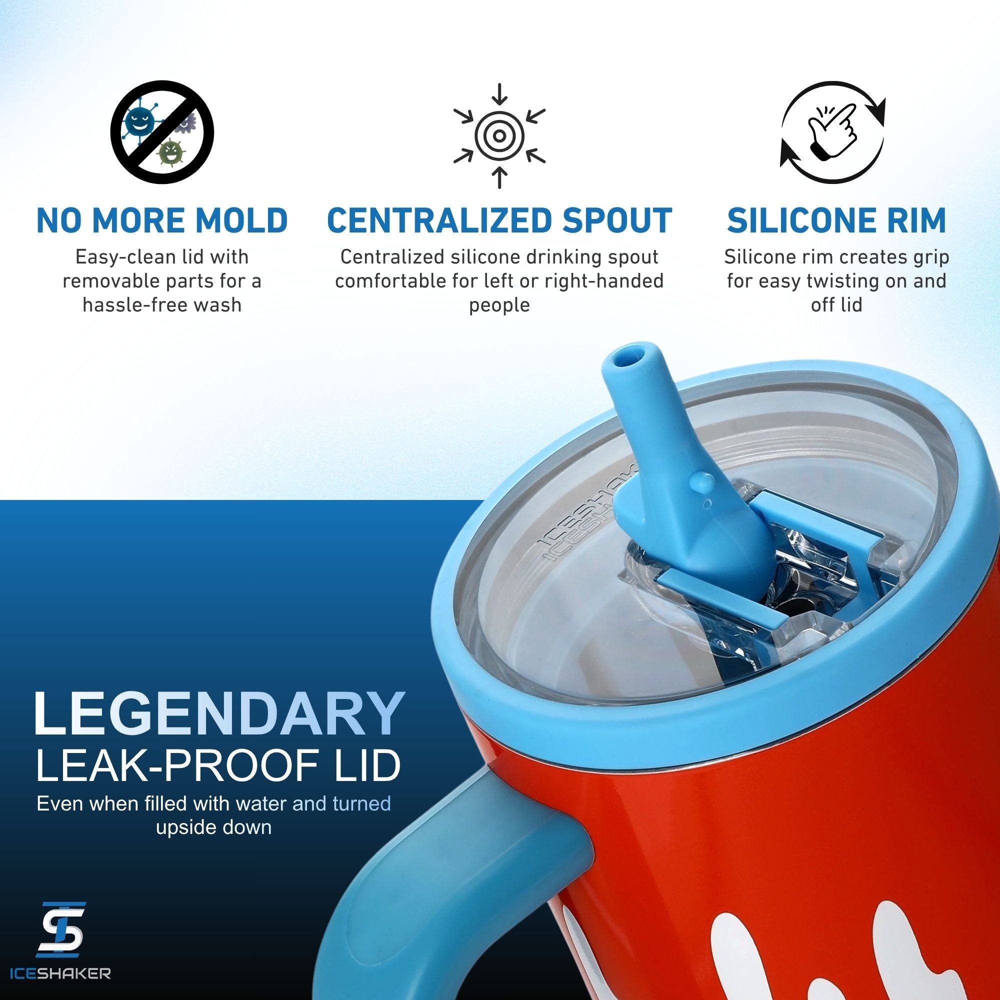 Ice Shaker Legend Series Stainless Steel Shaker Bottles