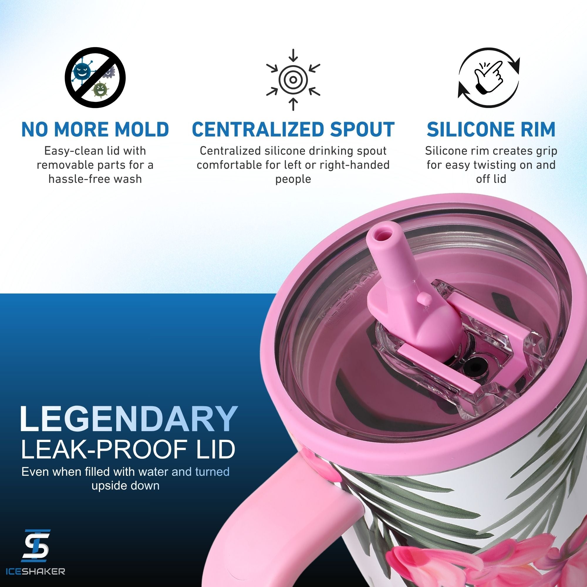 Ice Shaker Legend Series Stainless Steel Shaker Bottles