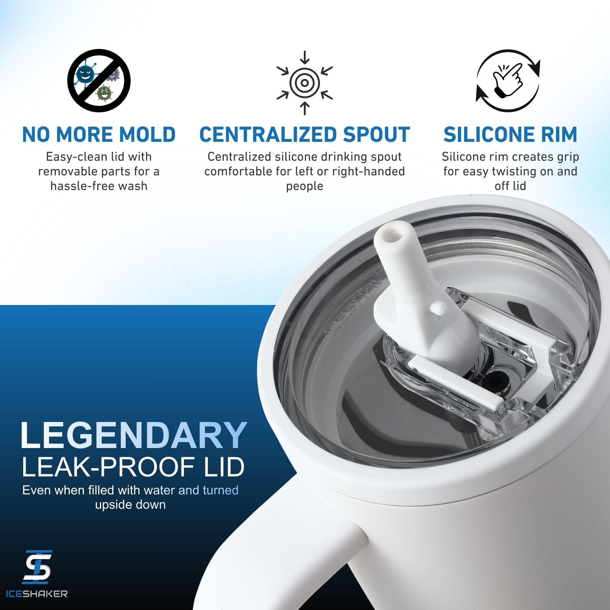 Ice Shaker Legend Series Stainless Steel Shaker Bottles