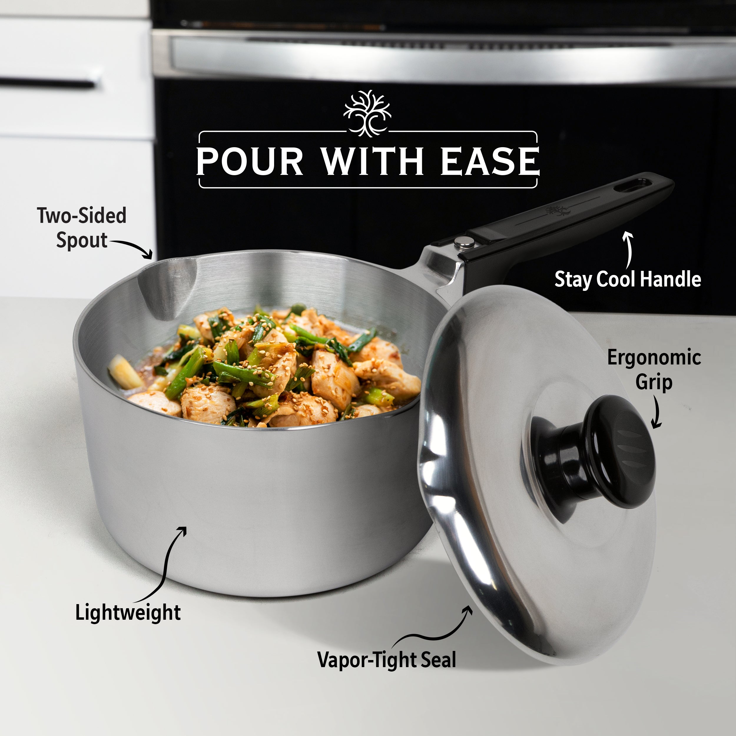 2 Quart Sauce Pan with Lid